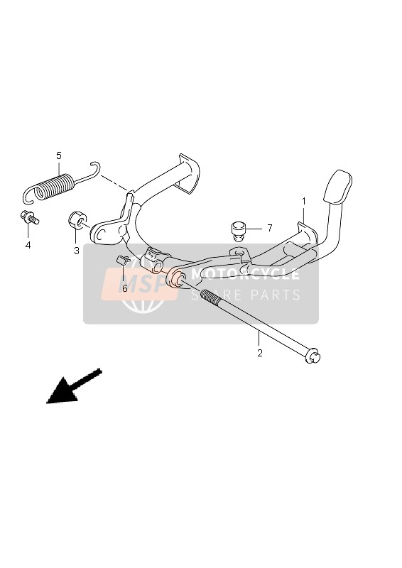 Suzuki UX125 SIXTEEN 2011 STÄNDER für ein 2011 Suzuki UX125 SIXTEEN